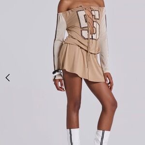 Jaded London Lace-Up Number Dress